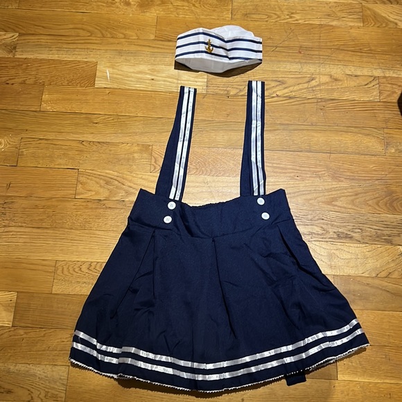 2pc Woman’s sailor school girl pinafore costume NEW - Picture 3 of 11